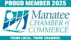2025 Manatee Chamber of Commerce Proud Member Logo